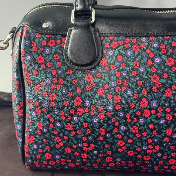NWOT Authentic Coach F59445 Ranch Floral Print Mini Bennett Canvas Satchel - Picture 5 of 14